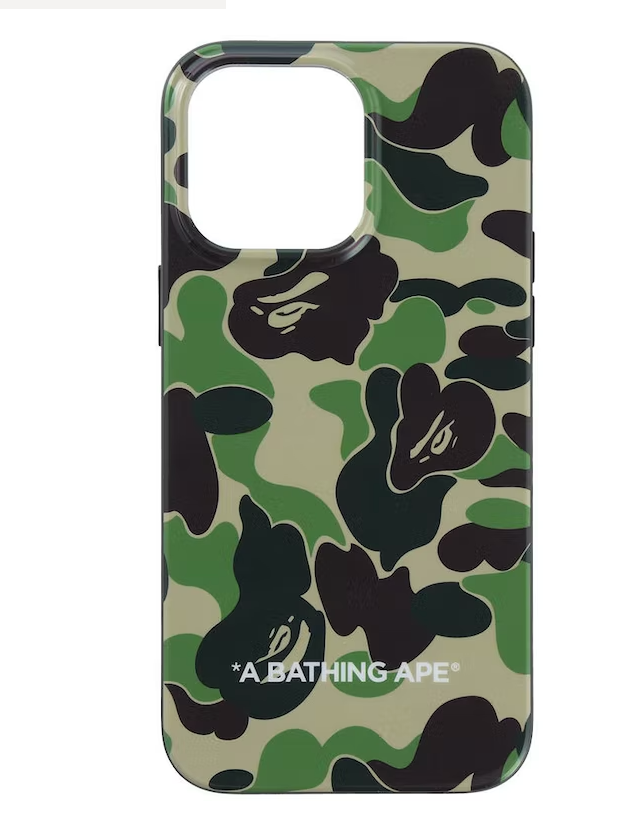 BAPE ABC Camo iPhone 14 Pro Max Case Green