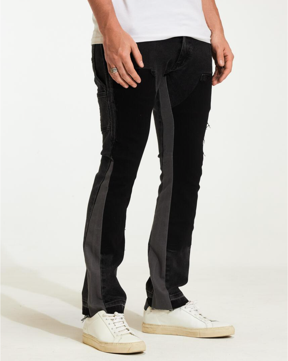 Embellish Hart Denim Black