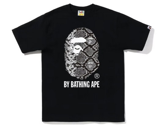 BAPE Snake By Bathing Ape Tee Black Grey