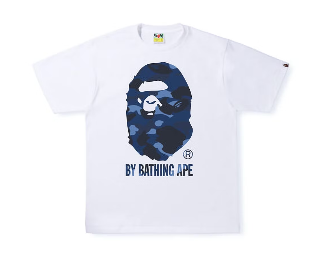BAPE Color Camo By Bathing Ape Tee (SS22) White Navy