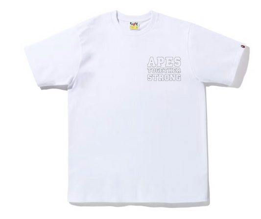BAPE Color Camo Crazy College Ats Tee (FW22) White