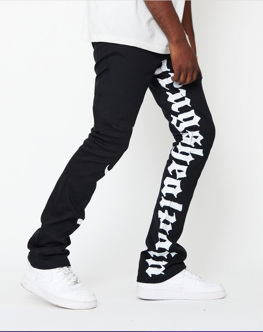 Golden Denim Stacked Flare Jeans 'Royal'