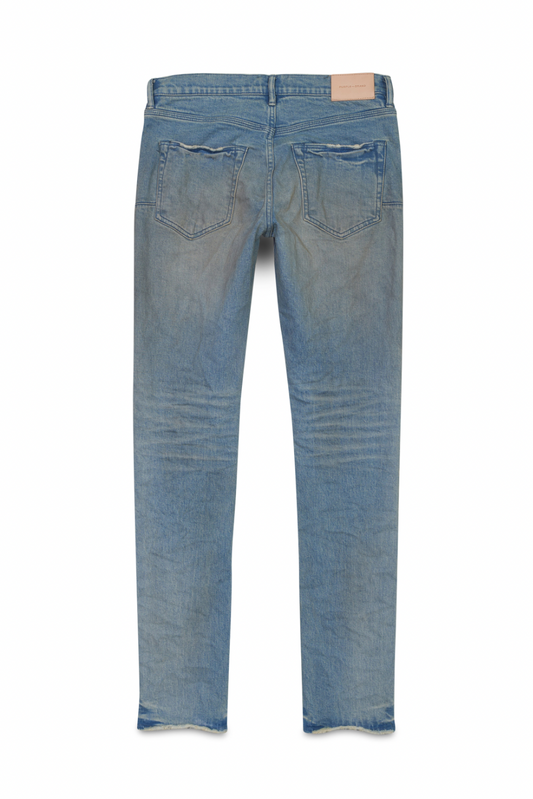 Purple Brand Light Indigo Plain Vintage Heavy Dirty Denim