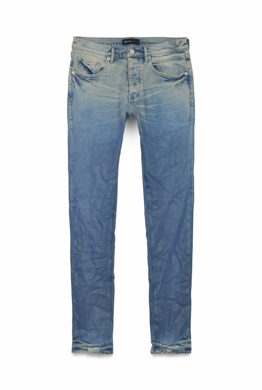 Purple Brand Light Indigo Placid Blue Color Coated Gradient Jeans