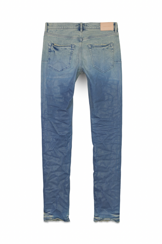 Purple Brand Light Indigo Placid Blue Color Coated Gradient Jeans