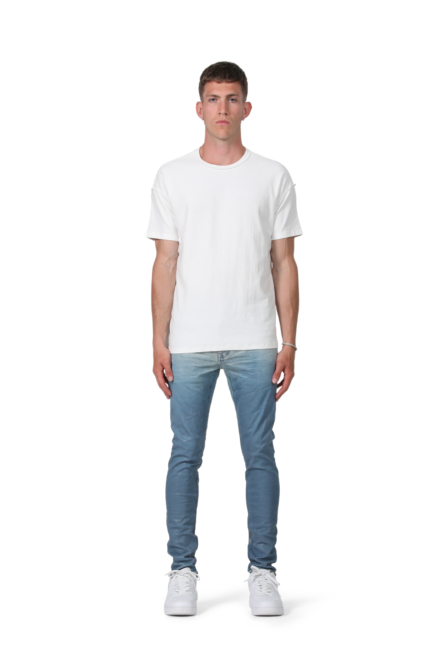 Purple Brand Light Indigo Placid Blue Color Coated Gradient Jeans