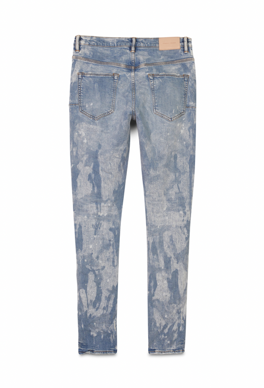 Purple Brand Light Indigo Vintage Spotted Bleach Jeans
