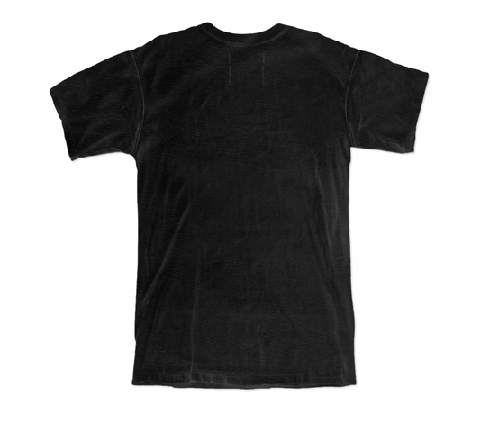 Purple Brand Textured Jersey Inside Out Tee Black With Red Text