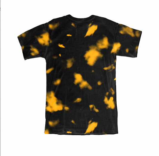 Purple Brand Textured Jersey Inside Out Tee Spotted Bleach