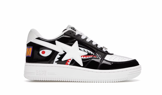 A Bathing Ape Bape Sta Low Color Block Shark Black