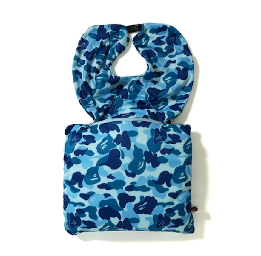 BAPE ABC 2Way Neck Pillow Blue