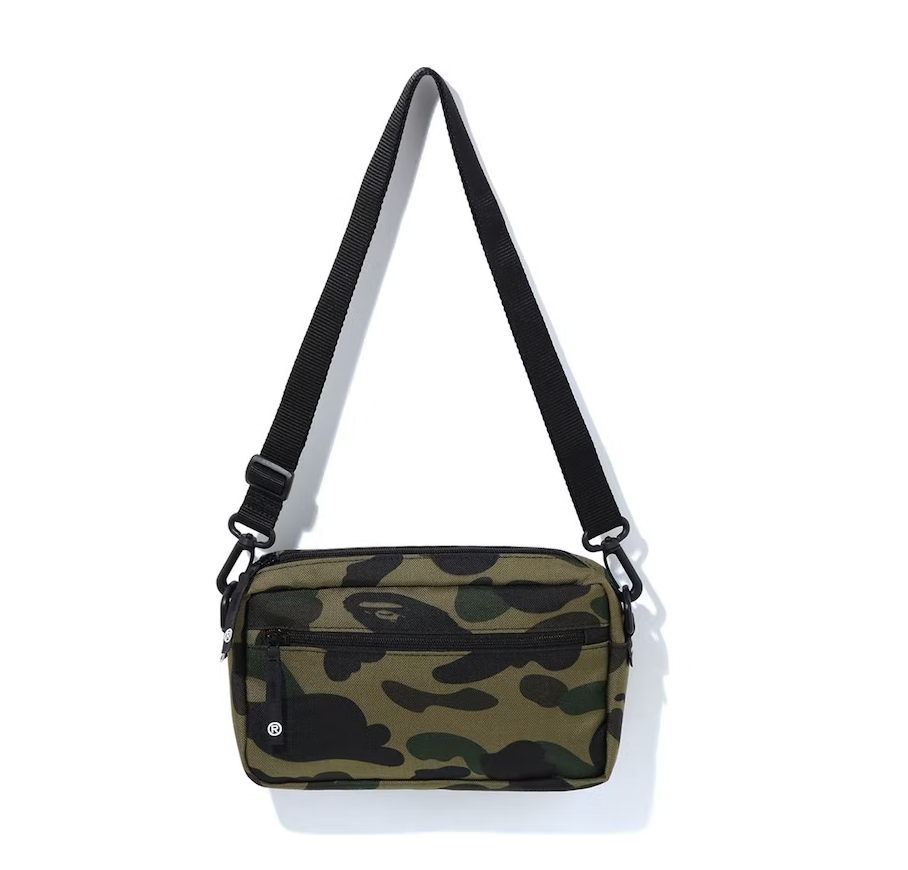 BAPE 1st Camo Cordura Mini Shoulder Bag Green