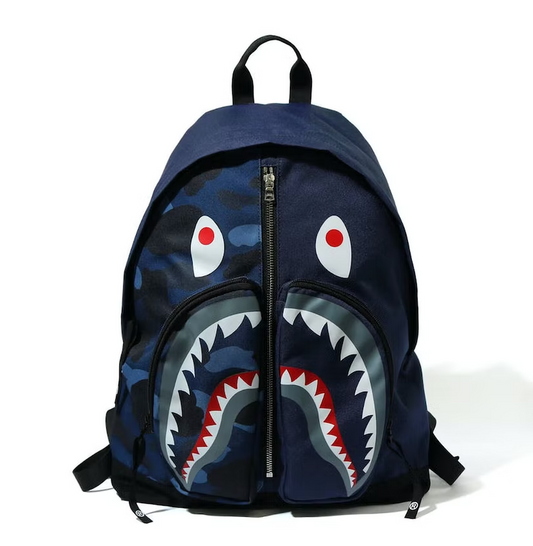 BAPE Color Camo Shark Day Backpack Navy