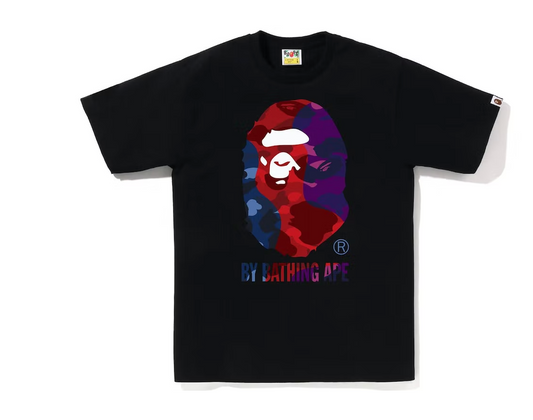 BAPE Color Camo Crazy By Bathing Ape Tee Black