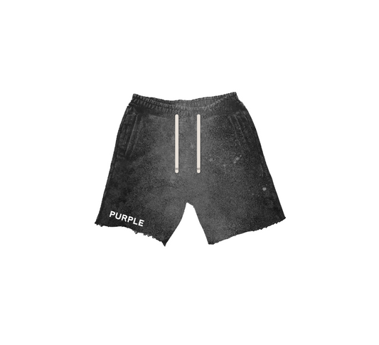 PURPLE BRAND HWT FLEECE SHORTS CUT BOTTOM