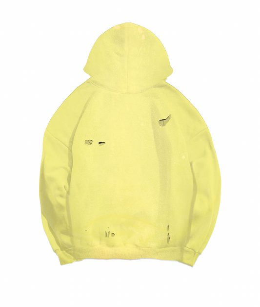 PURPLE BRAND FRENCH TERRY PO HOODY ELFIN YELLOW