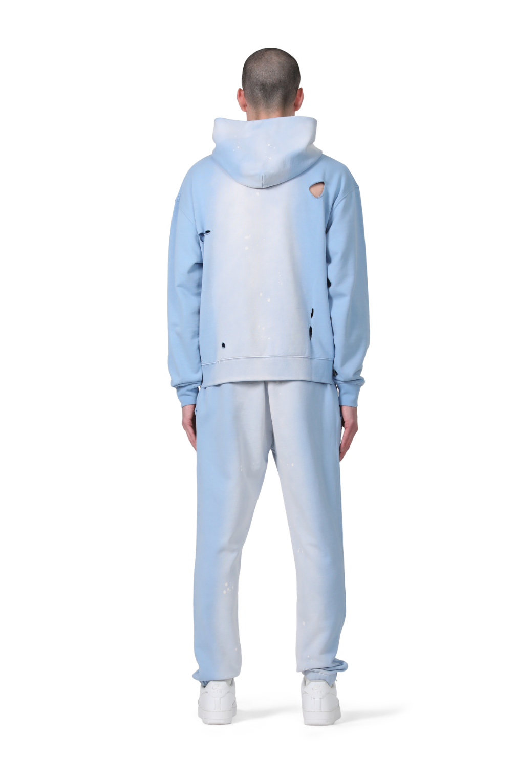 PURPLE BRAND FRENCH TERRY PO HOODY PLACID BLUE