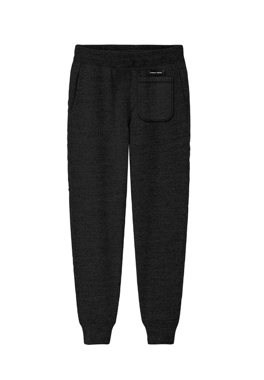 PURPLE BRAND FRENCH TERRY LOGO JOGGER BLACK BEAUTY