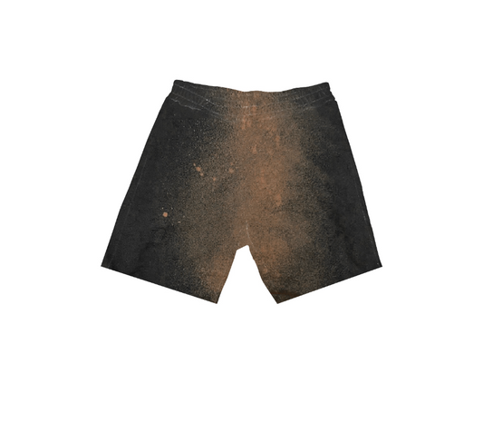 PURPLE BRAND FRENCH TERRY SHORT BLACK BEAUTY BLEACHED