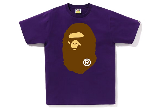 BAPE Big Ape Head Tee (SS23) Purple