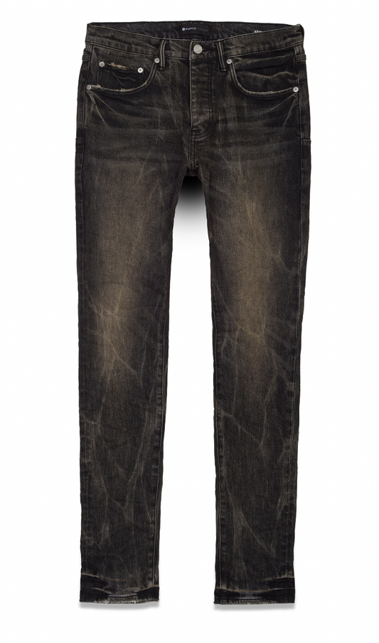 Purple Brand Washed Black Tie Acid