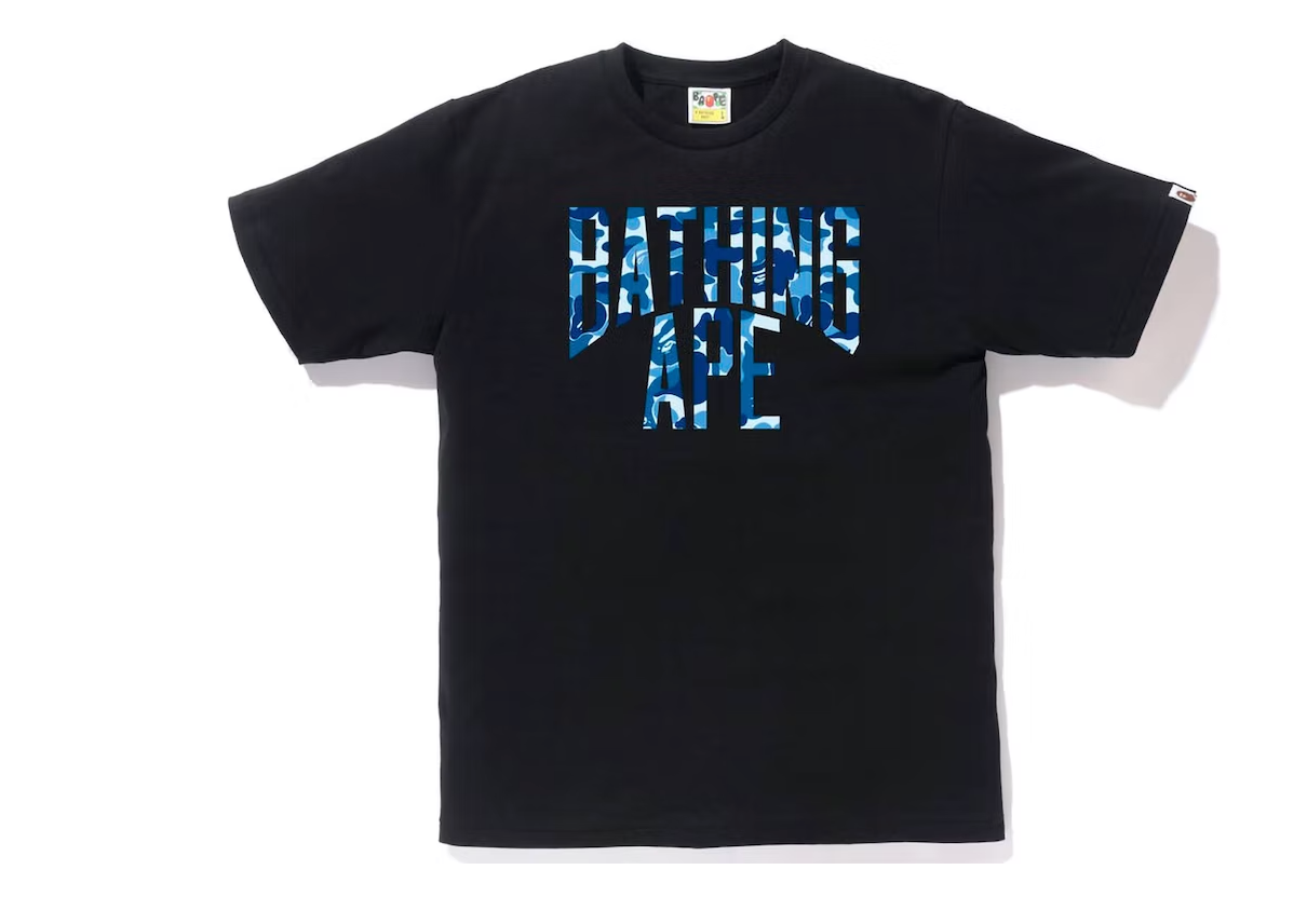 BAPE ABC Camo NYC Logo Tee Black Blue