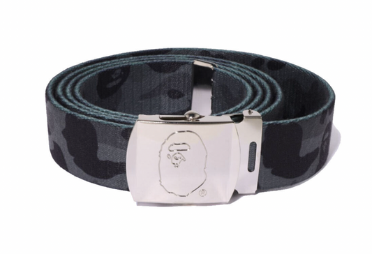 BAPE Color Camo Apehead Gi Belt Black