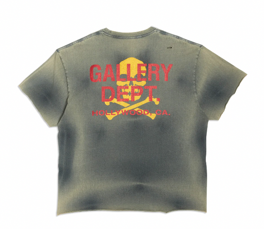 GALLERY DEPT. ZIP TEE WASHED BLACK