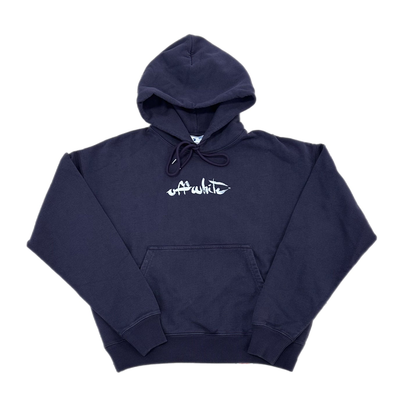 OFF-WHITE Purple Paint Arrow Hoodie