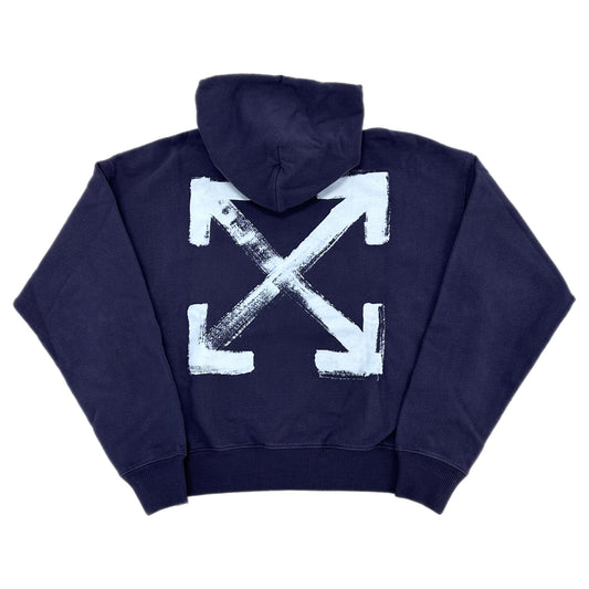 OFF-WHITE Purple Paint Arrow Hoodie