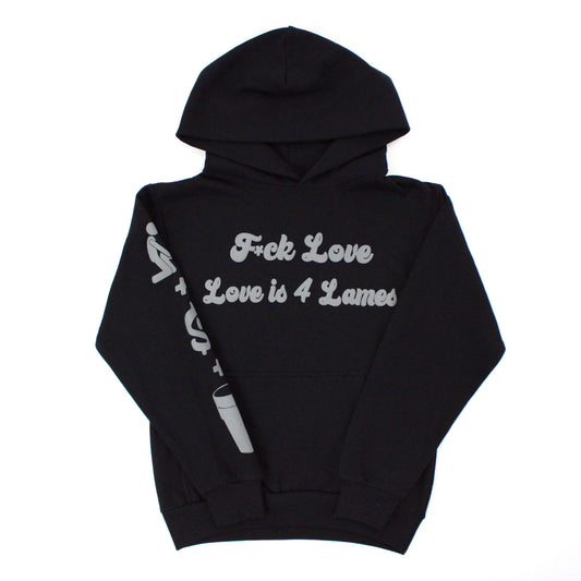 EVOL Love Is For Lames Black and Grey Hoodie