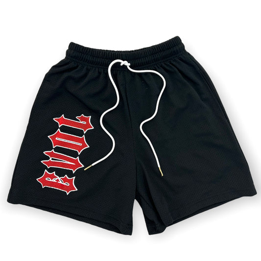 EVOL F*ck Love Shorts Black and Red