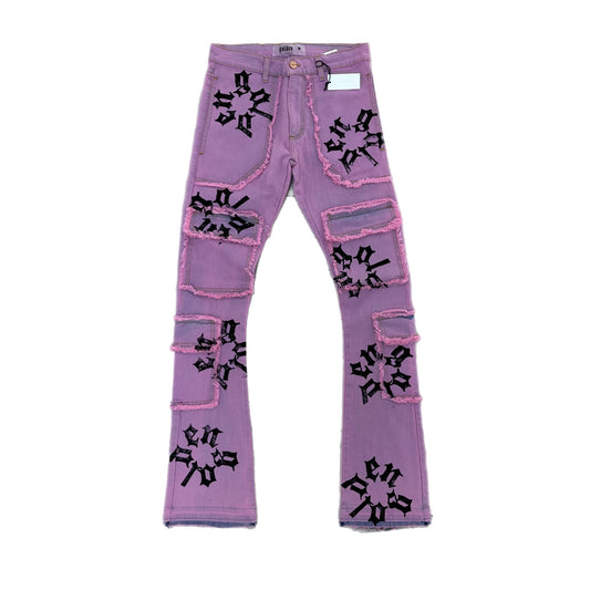Golden Denim The Patch Work Denim Vintage Pink/Black
