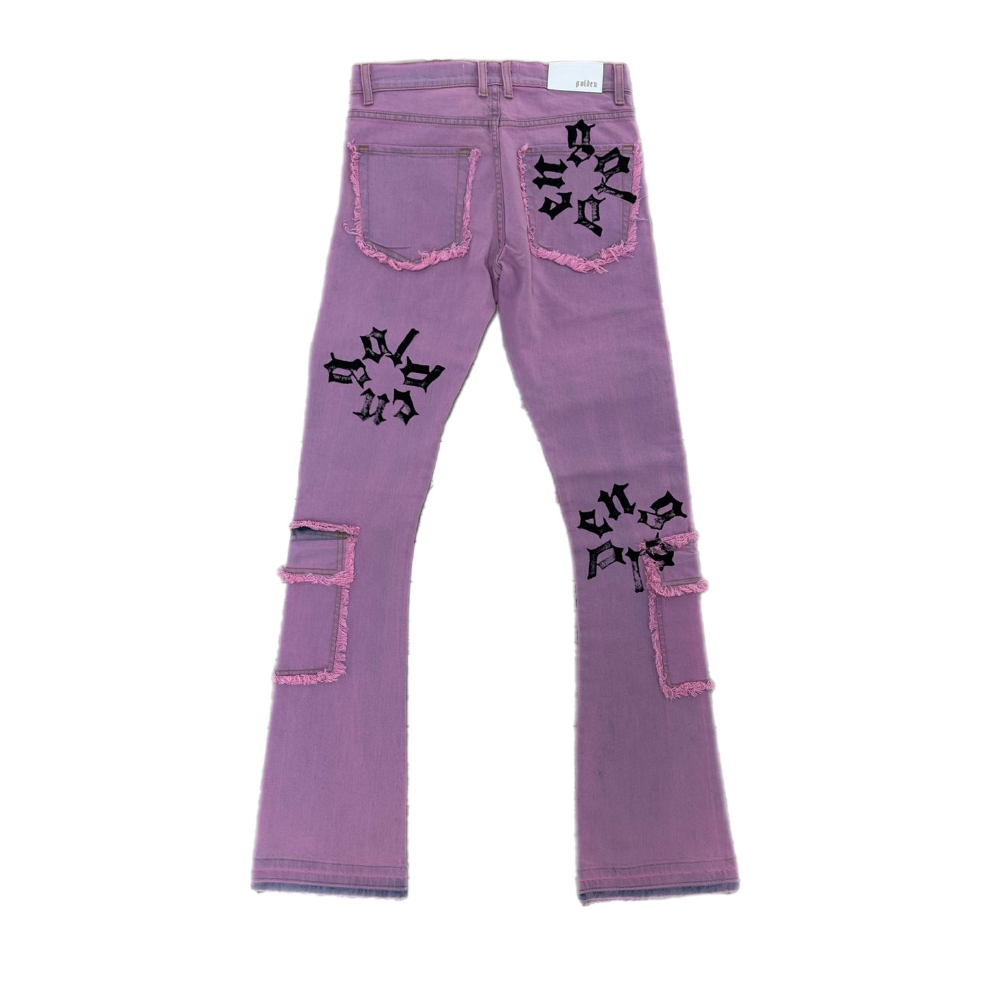 Golden Denim The Patch Work Denim Vintage Pink/Black
