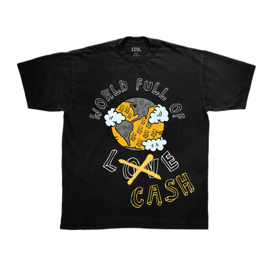 EVOL WORLD CHANGE TEE BLACK/GREY/YELLOW