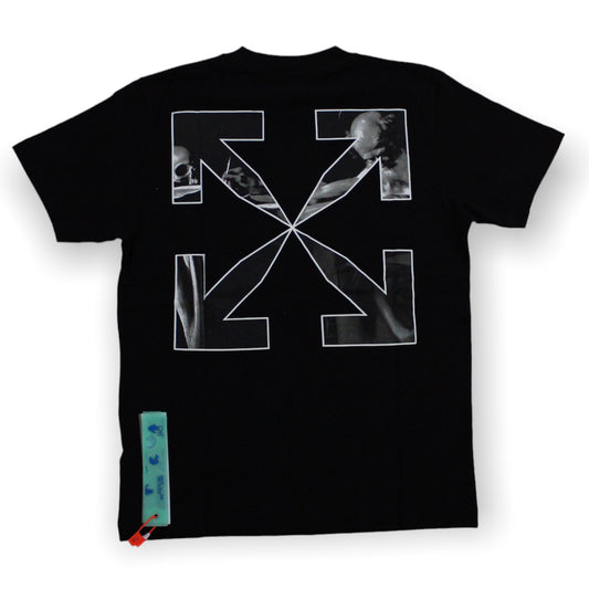 OFF-WHITE CARAVAGGIO ARROW SLIM TEE BLACK