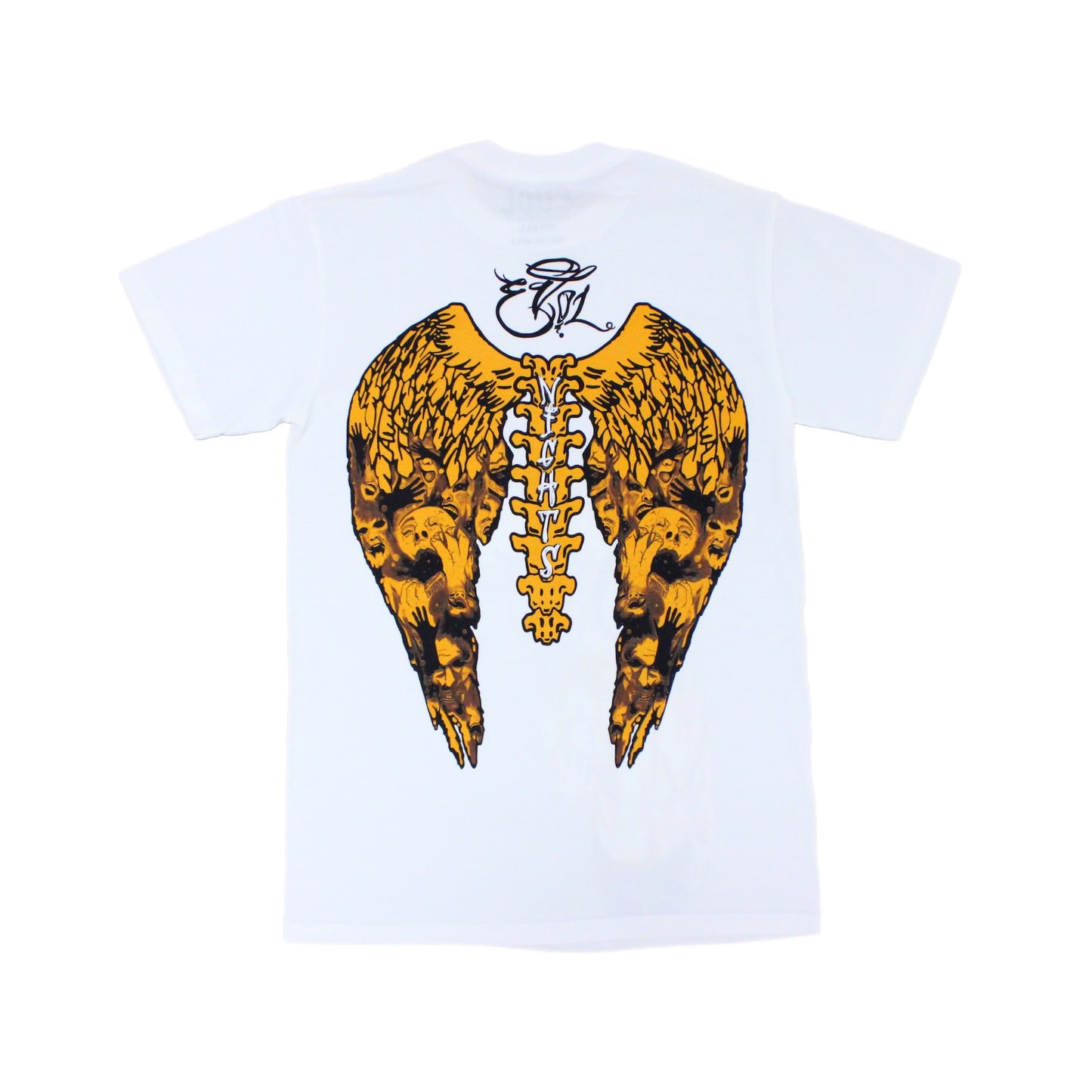 EVOL NIGHTS Trapped Soul Tee White and Yellow