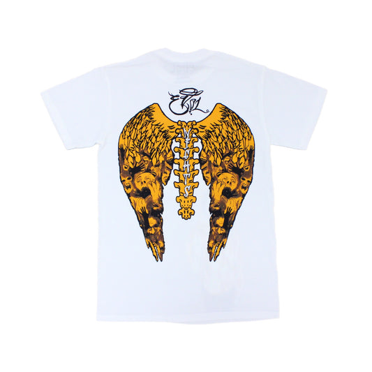 EVOL NIGHTS Trapped Soul Tee White and Yellow