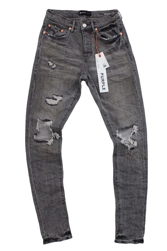 Purple Brand Faded Grey Distress