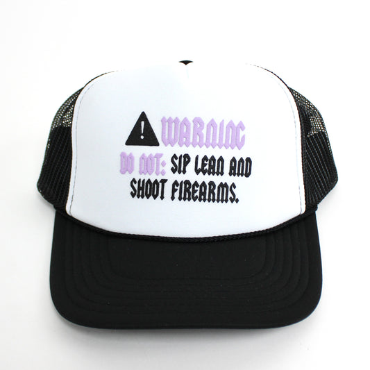 EVOL Warning Trucker White and Purple