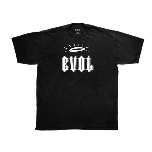 EVOL Halo Over Skull Tee Black/Grey/White