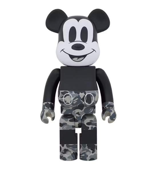 Bearbrick x Bape Mickey Mouse Monotone 1000%