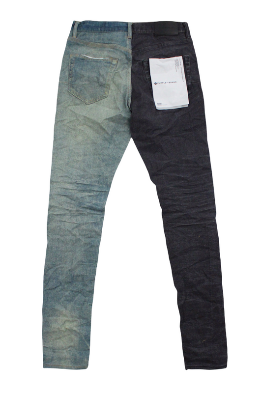 Purple Brand Black Indigo Printed Denim
