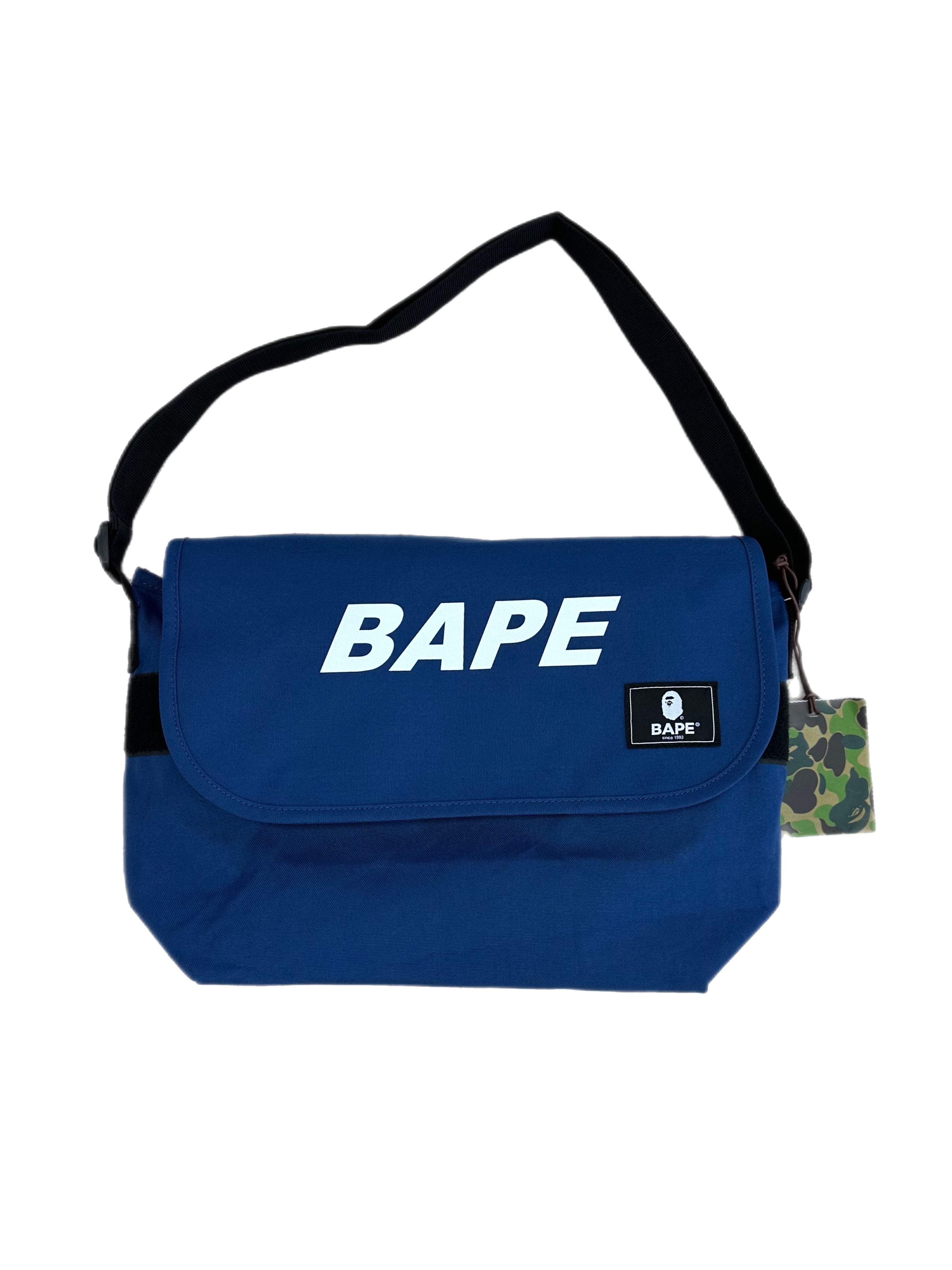 Bape Navy Messenger Bag – On The Arm