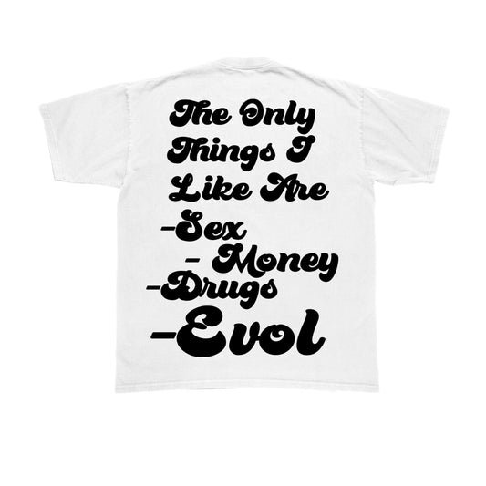 EVOL Love is For Lames Tee White/Black