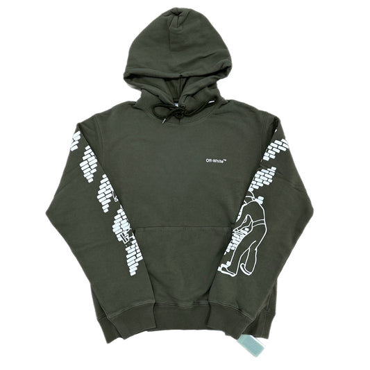 OFF-WHITE Khaki Bricks Skate Hoodie