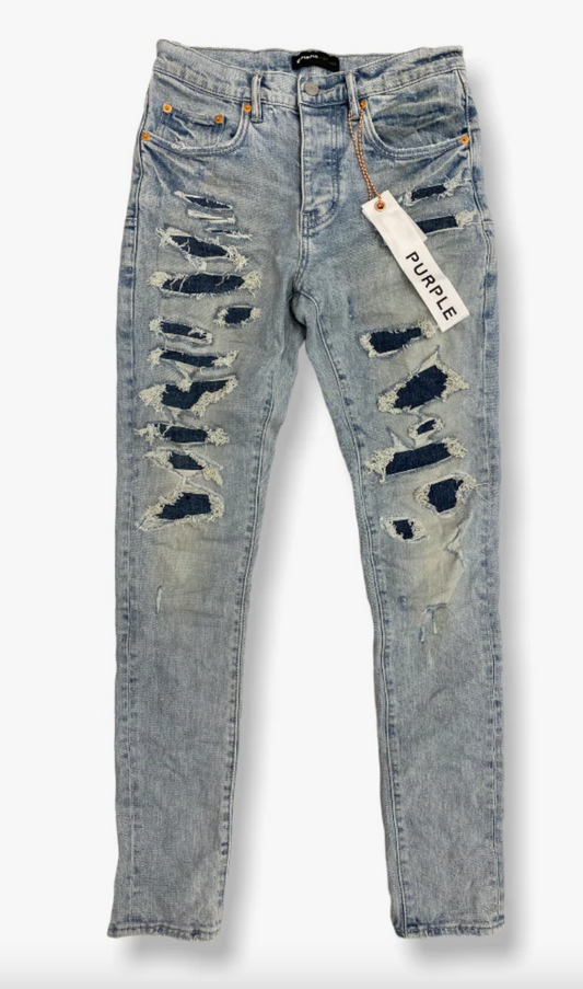 Purple Brand Light Indigo Destroy Repair