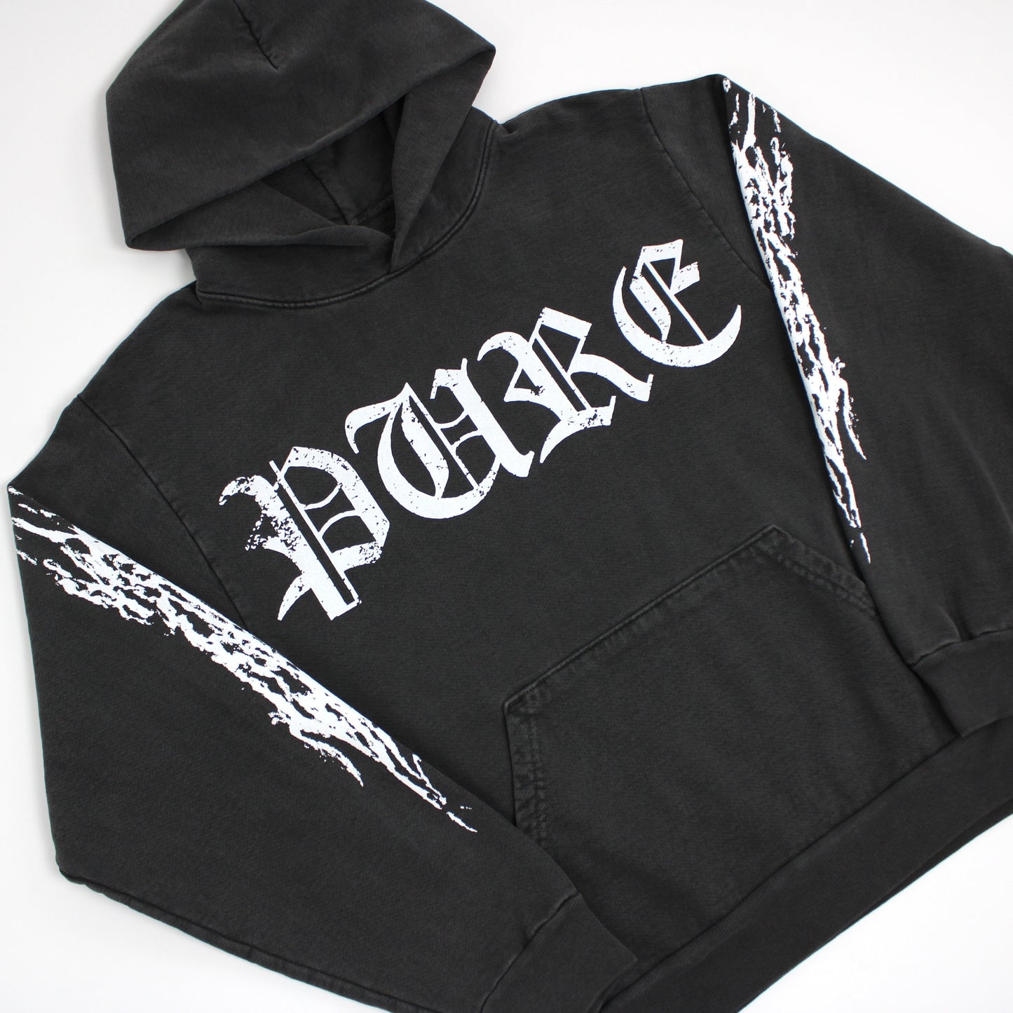 PAIN IS PURE REAPERS CLUB PURE BIKER HOODIE VINTAGE BLACK/WHITE