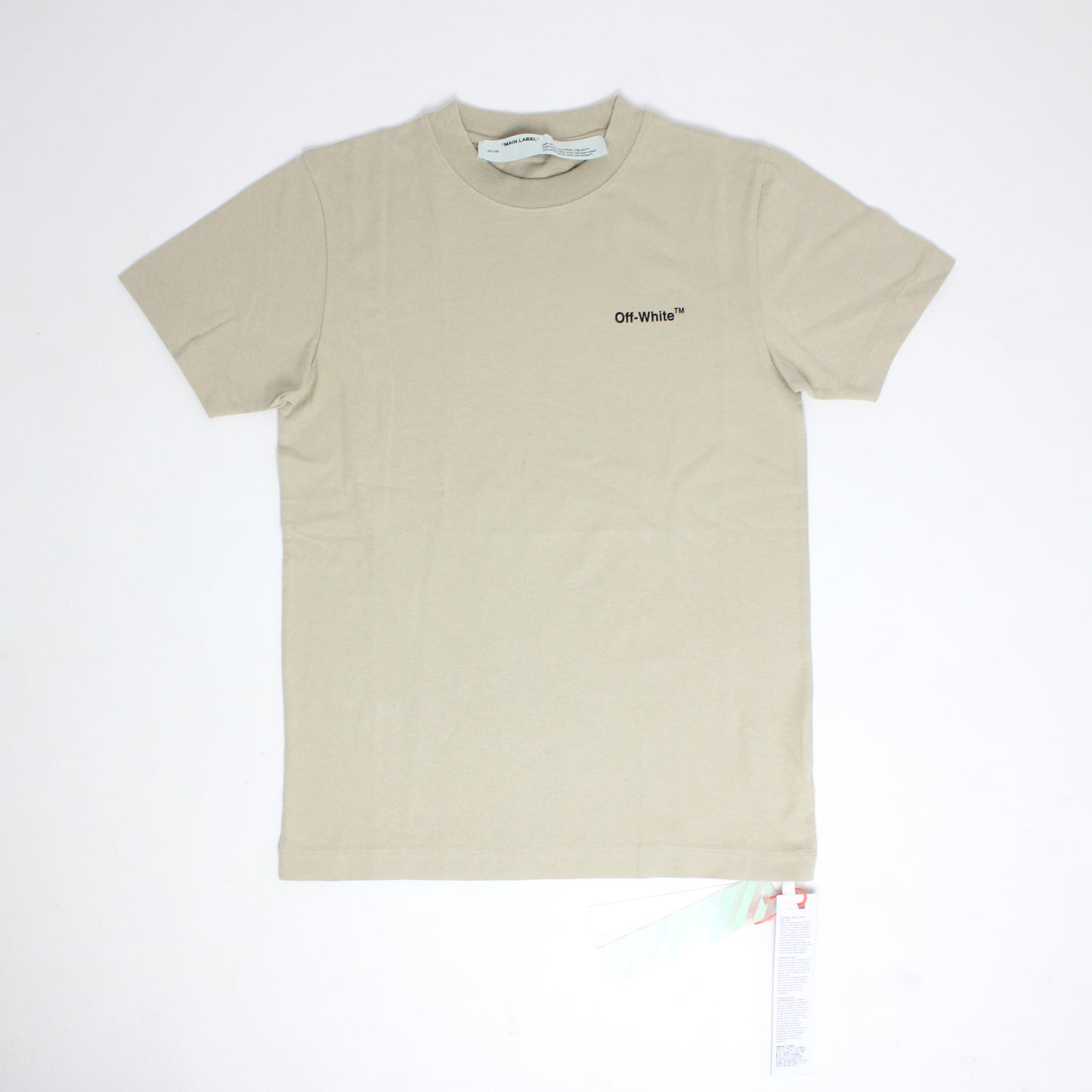 Off-White Slim S/S Marker Arrow Tee Dark Sand