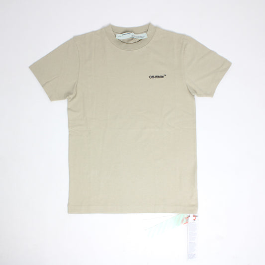 Off-White Slim S/S Marker Arrow Tee Dark Sand